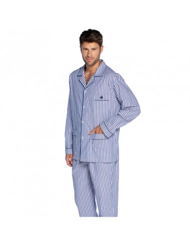 GUASCH pijama de hombre camisero de rayas PC141 D758