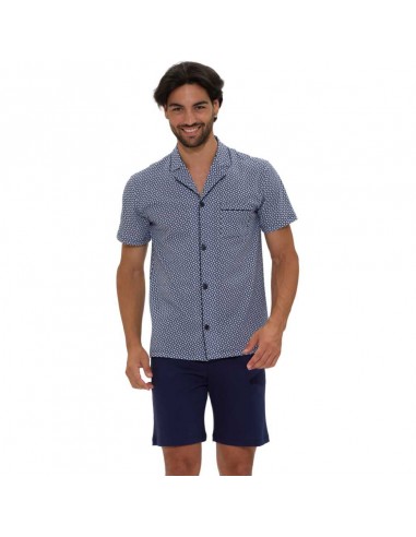 VILFRAM pijama de hombre abotonado de manga corta 51024