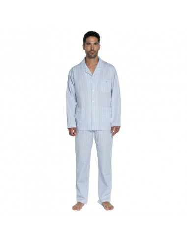 GUASCH pijama de hombre de tela cuadros camisero PC141 D821