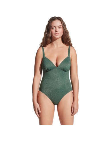 GISELA bañador de mujer copa C escote pico brillos 3/3404 GISELA bañador de mujer copa C escote pico brillos 3/3404