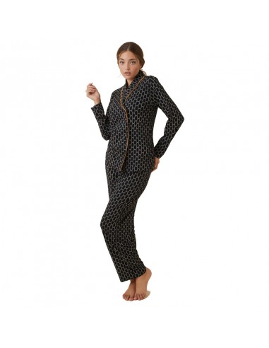 PROMISE pijama de mujer camisero de botones invierno N13902