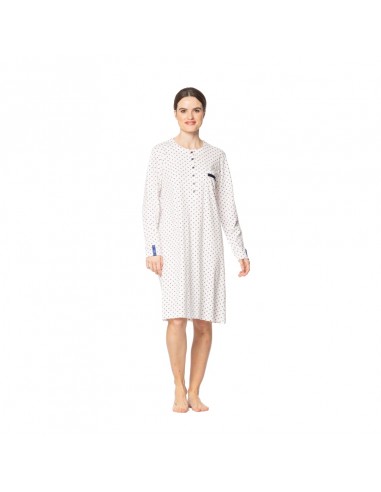 EGATEX camisón de mujer en color crudo en algodón 242515