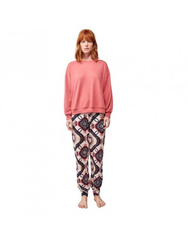 GISELA pijama de mujer en punto color frambuesa 2/20193S
