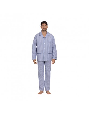 GUASCH pijama de hombre color celeste camisero PC141.D.946