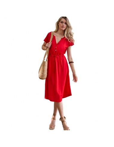 JANIRA vestido mujer verano fresco color verde FRESCO DRESS