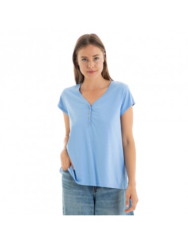 MASSANA camiseta con tapeta mujer verano de algodón  E255231