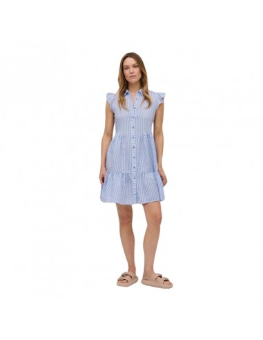 YSABEL MORA vestido de mujer camisero en celeste 86121