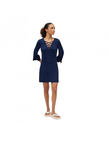 YSABEL MORA vestido playero mujer verano azul marino 86114