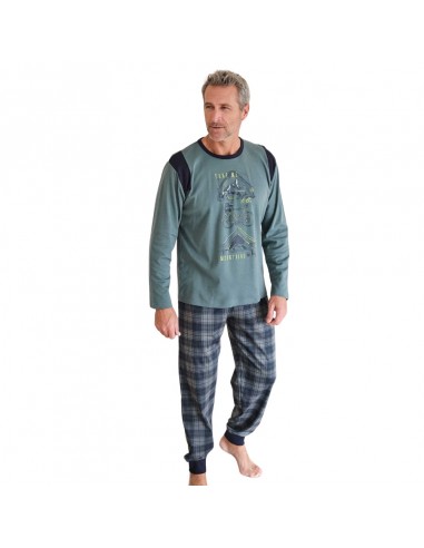 MASSANA pijama hombre invierno algodón bolsillos P751308