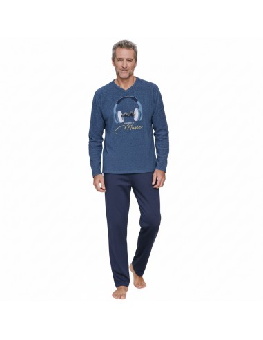 MASSANA pijama hombre invierno color petróleo P751324