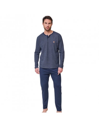 MASSANA pijama hombre invierno estampado marino P751334