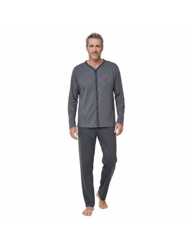 MASSANA pijama hombre invierno en color carbón P751335