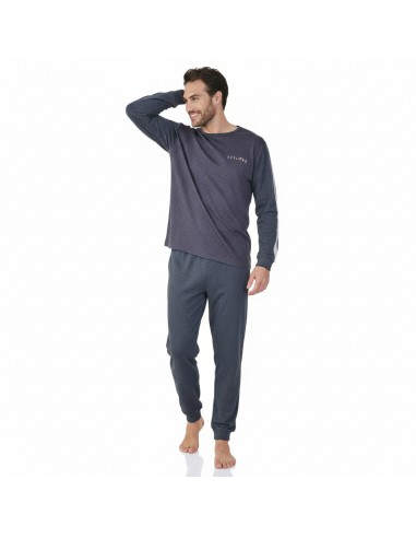 MASSANA pijama hombre invierno algodón en gris  P751318
