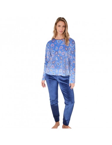 MASSANA pijama mujer invierno azul P751215