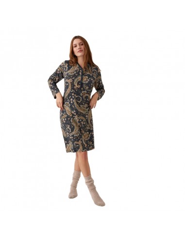 PROMISE camisón mujer invierno en viscosa marino N19711