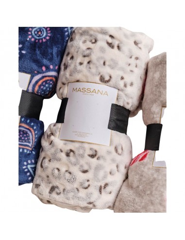 MASSANA manta sofá invierno coralina visón M756256