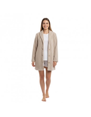 EGATEX bata corta mujer invierno en color beige 252508