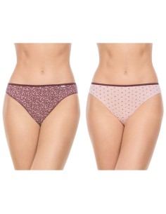 AVET pack 2 bragas bikini mujer algodón peinado 357 - LENCERÍA IDONA