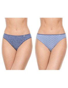 AVET pack 2 bragas bikini mujer algodón peinado 357 - LENCERÍA IDONA 2