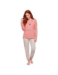 SEÑORETTA pijama mujer invierno rosa 262103 - LENCERÍA IDONA