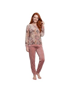 SEÑORETTA pijama mujer invierno multicolor micro polar 262151 - LENCERÍA IDONA